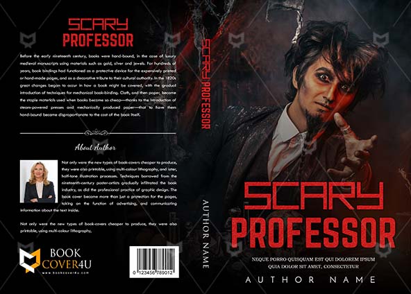 Horror-book-cover-design-Scary Professor-front