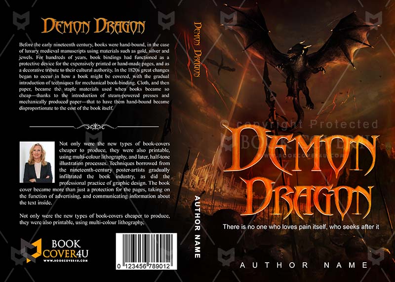 Horror-book-cover-design-Demon Dragon-front