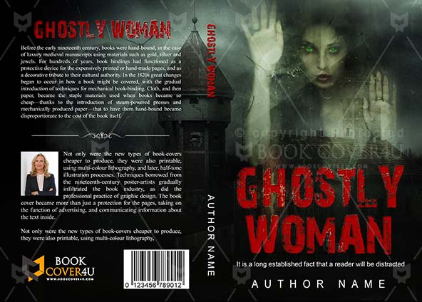 Horror-book-cover-design-Ghostly Woman-front