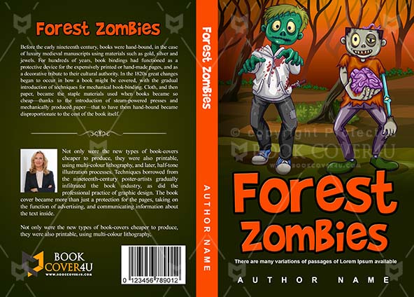 Horror-book-cover-design-Forest Zombies-front