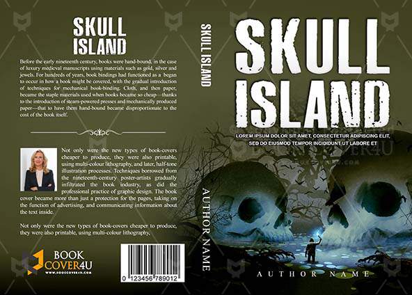 Horror-book-cover-design-Skull Island-front