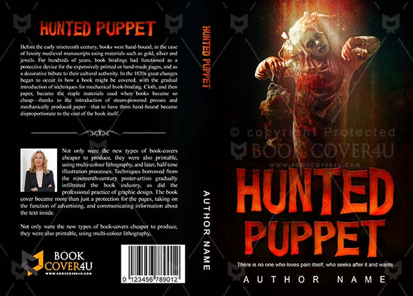 Horror-book-cover-design-Hunted Puppet-front
