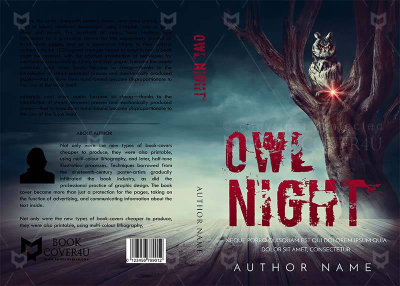 Horror-book-cover-design-Owl Night-front