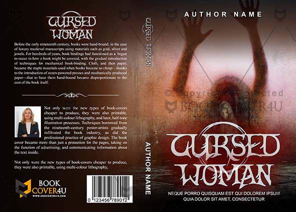 Horror-book-cover-design-Cursed Woman-front