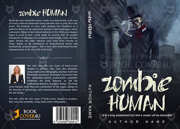 Horror-book-cover-design-Zombie Gentleman-front