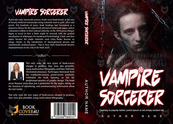Horror-book-cover-design-Vampire Sorcerer-front