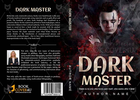 Horror-book-cover-design-Dark Master-front