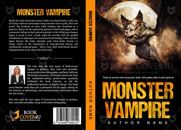 Horror-book-cover-design-Monster Vampire-front