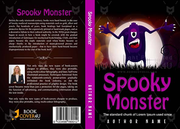Horror-book-cover-design-Spooky Monster-front