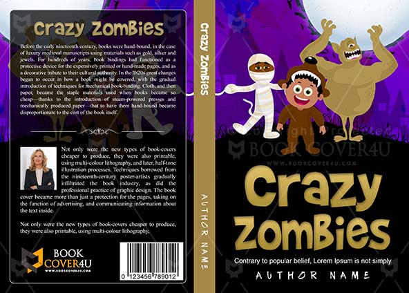 Horror-book-cover-design-Crazy Zombies-front