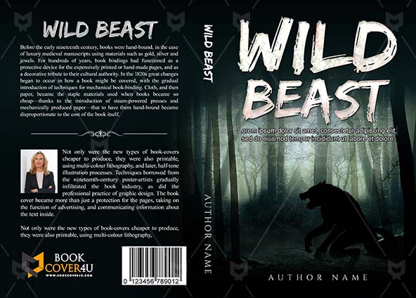 Horror-book-cover-design-Wild Beast-front