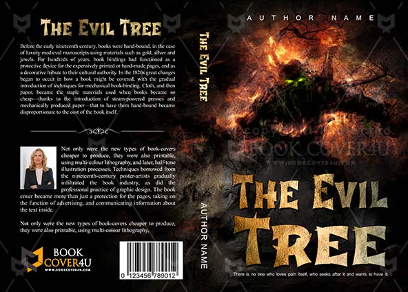 Horror-book-cover-design-The Evil Tree-front