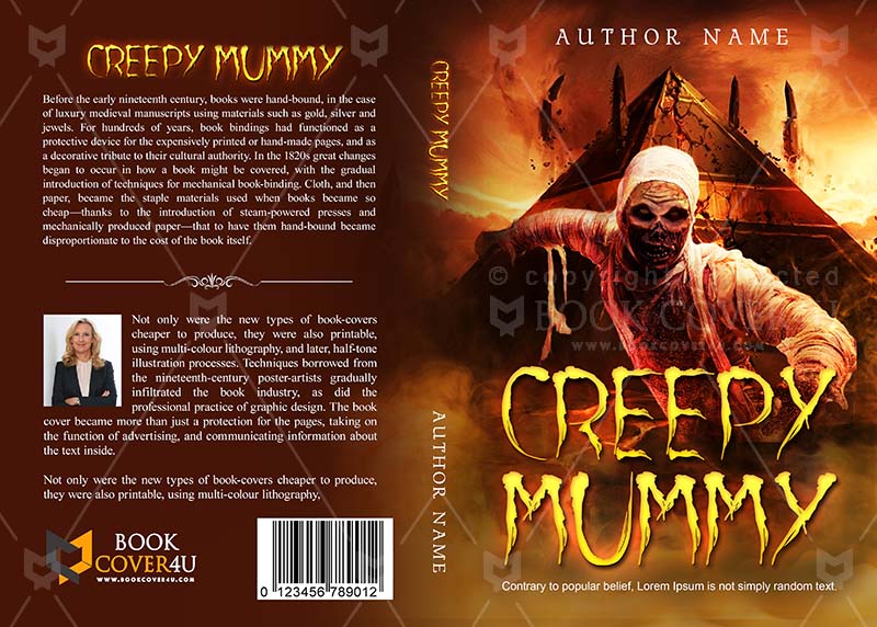 Horror-book-cover-design-Creepy Mummy-front