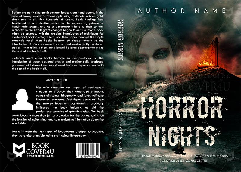 Horror-book-cover-design-Horror Nights-back