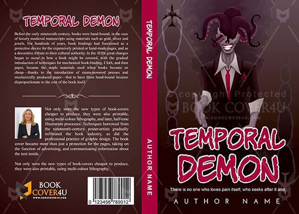Horror-book-cover-design-Temporal Demon-front