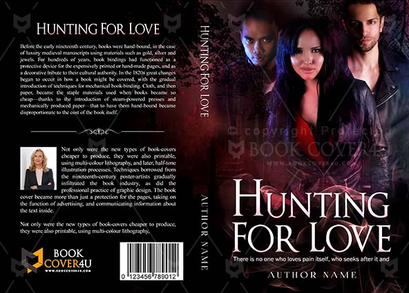 Horror-book-cover-design-Hunting For Love-front