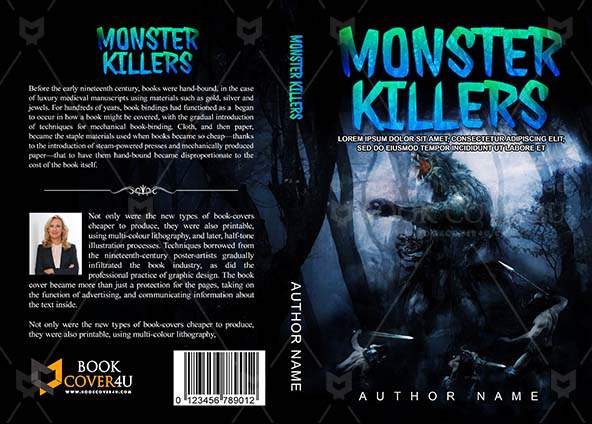 Horror-book-cover-design-Monster Killers-front