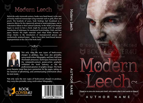 Horror-book-cover-design-Modern Leach-front