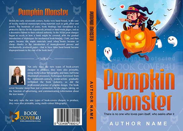 Horror-book-cover-design-Pumpkin Monster-front