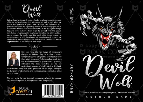 Horror-book-cover-design-Devil Wolf-front