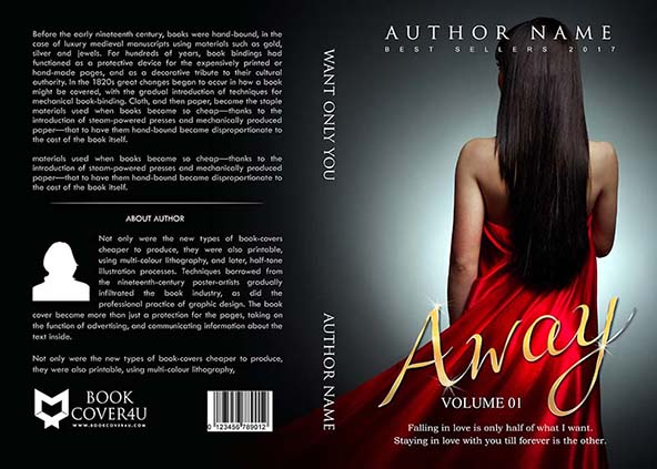 Romance-book-cover-design-Away-front