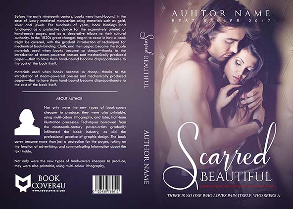 Romance-book-cover-design-Scarred beautiful-front