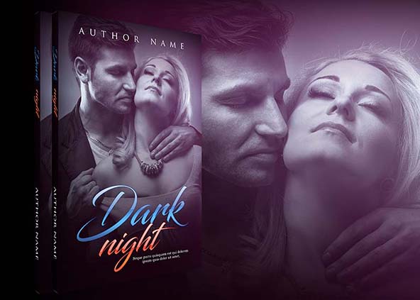 Romance-book-cover-design-Dark Night -back