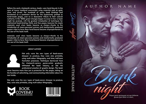 Romance-book-cover-design-Dark Night -front