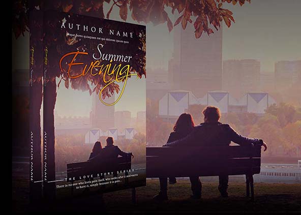 Romance-book-cover-design-Summer Evening-back