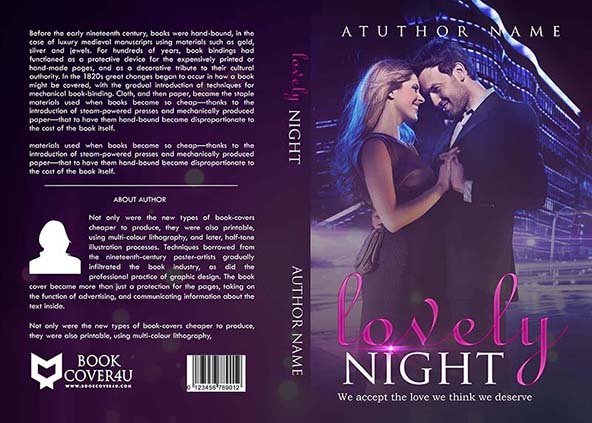 Romance-book-cover-design-Lovely Night-front