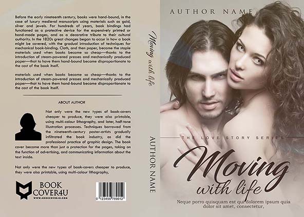 Romance-book-cover-design-Moving With Life -front