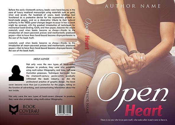 Romance-book-cover-design-Open Heart -front