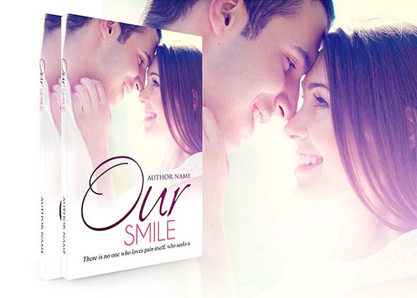 Romance-book-cover-design-Our Smile -back