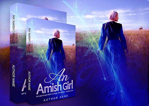 Romance-book-cover-design-An Amish Girl-back