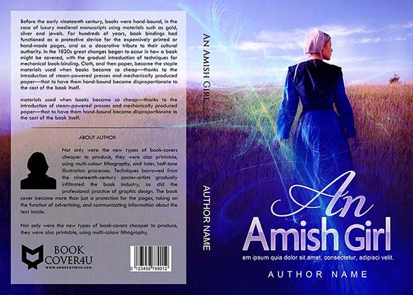Romance-book-cover-design-An Amish Girl-front