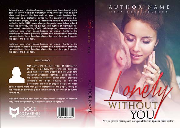 Romance-book-cover-design-Lonely Without You-front