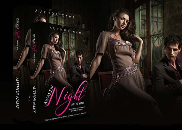 Romance-book-cover-design-Aweken Night With....-back