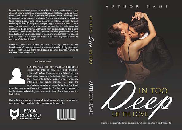 Romance Book cover Design - In Too Deep.