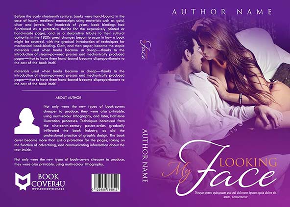 Romance-book-cover-design-Looking My Face-front