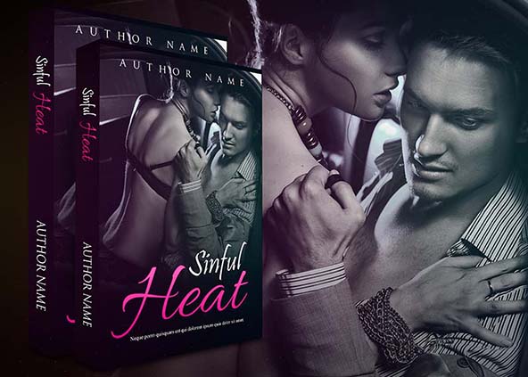 Romance-book-cover-design-Sinful Heat-back