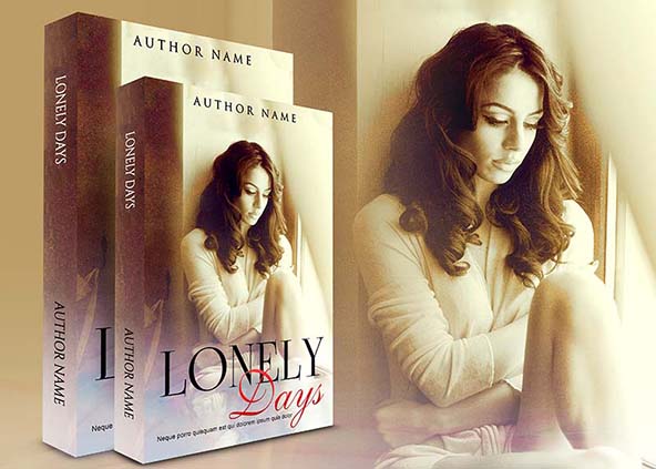 Romance-book-cover-design-Lonely Days-back