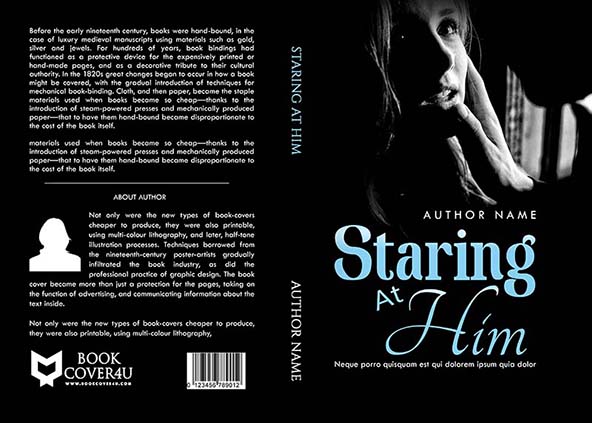 Romance-book-cover-design-Staring at him-front