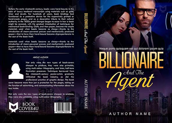 Romance-book-cover-design-Billionaire And The Agent-front