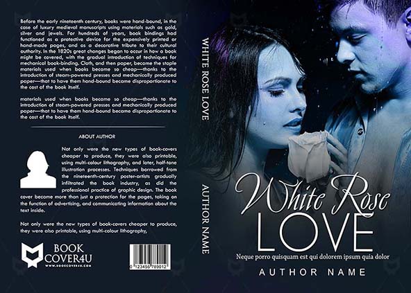 Romance-book-cover-design-White Rose Love-front