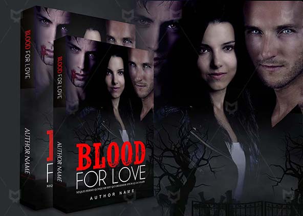 Romance-book-cover-design-Blood For Love-back