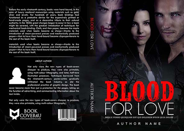 Romance-book-cover-design-Blood For Love-front