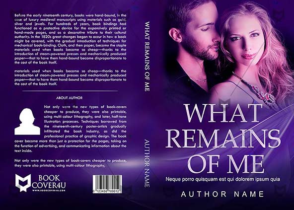 Romance-book-cover-design-What Remains Of Me-front