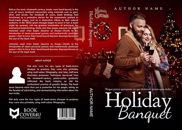 Romance-book-cover-design-Holiday Banquet-front
