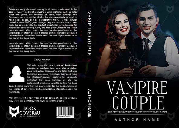 Romance-book-cover-design-Vampire Couple-front