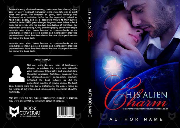Romance-book-cover-design-His Alien Charm-front